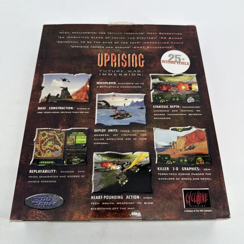 Uprising: Join or Die (PC, 1997) Vintage Big Box Computer Game